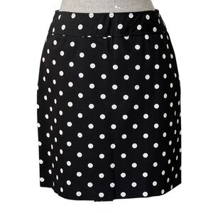 Rafaella Black and White Polka Dot Pencil Skirt Size 8